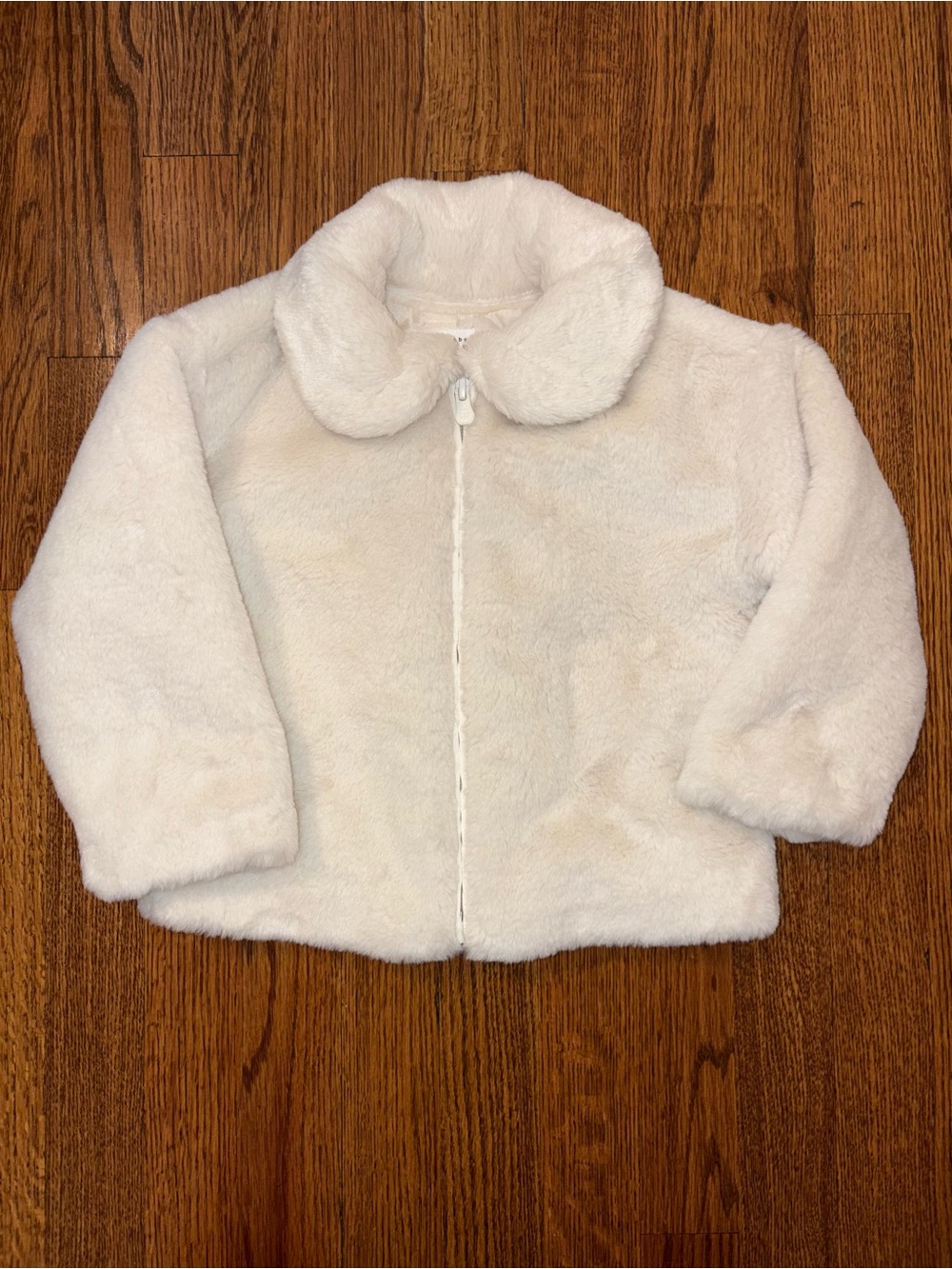 Gap Cream Faux Fur Zip Jacket 2T